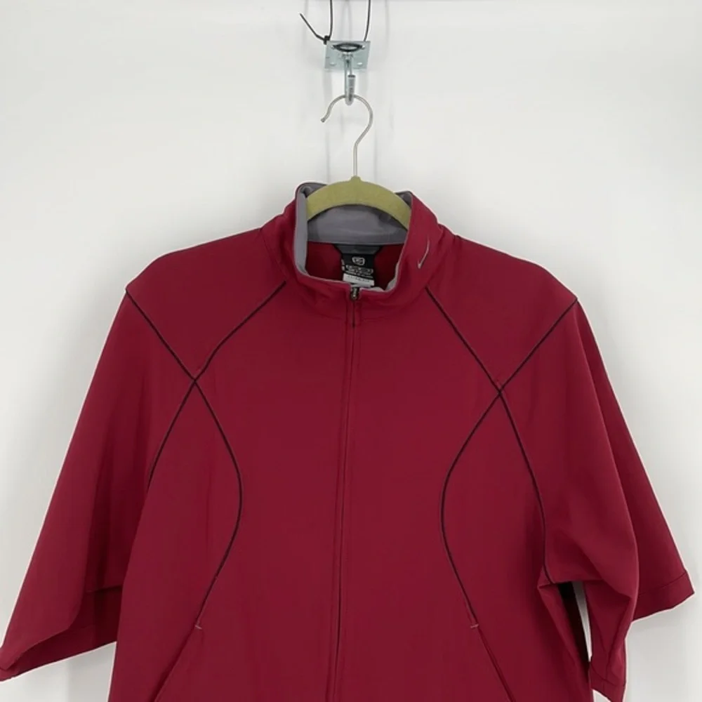 Nike Clima-Fit‎ Full Zip Golf Jacket (Men's Medium) Maroon